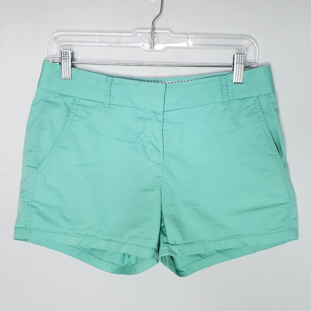 J. Crew Factory Broken In Chino 4" Inseam Shorts Mint Green 2 - Picture 1 of 7